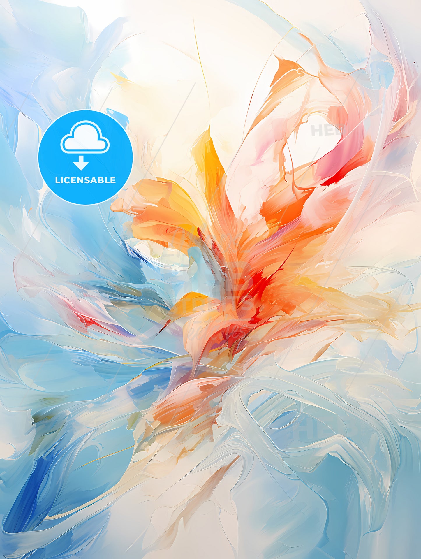 Digital abstract Art colorful abstract background