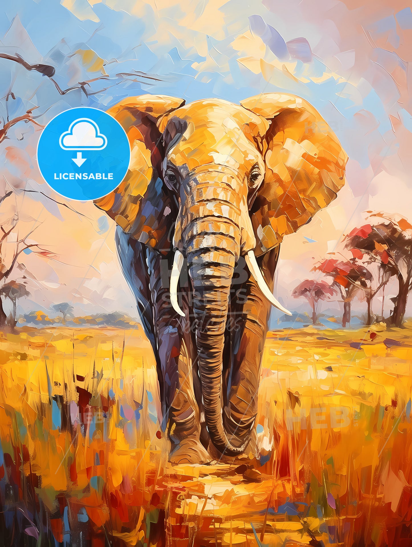 Elephant rear view masai mara kenya