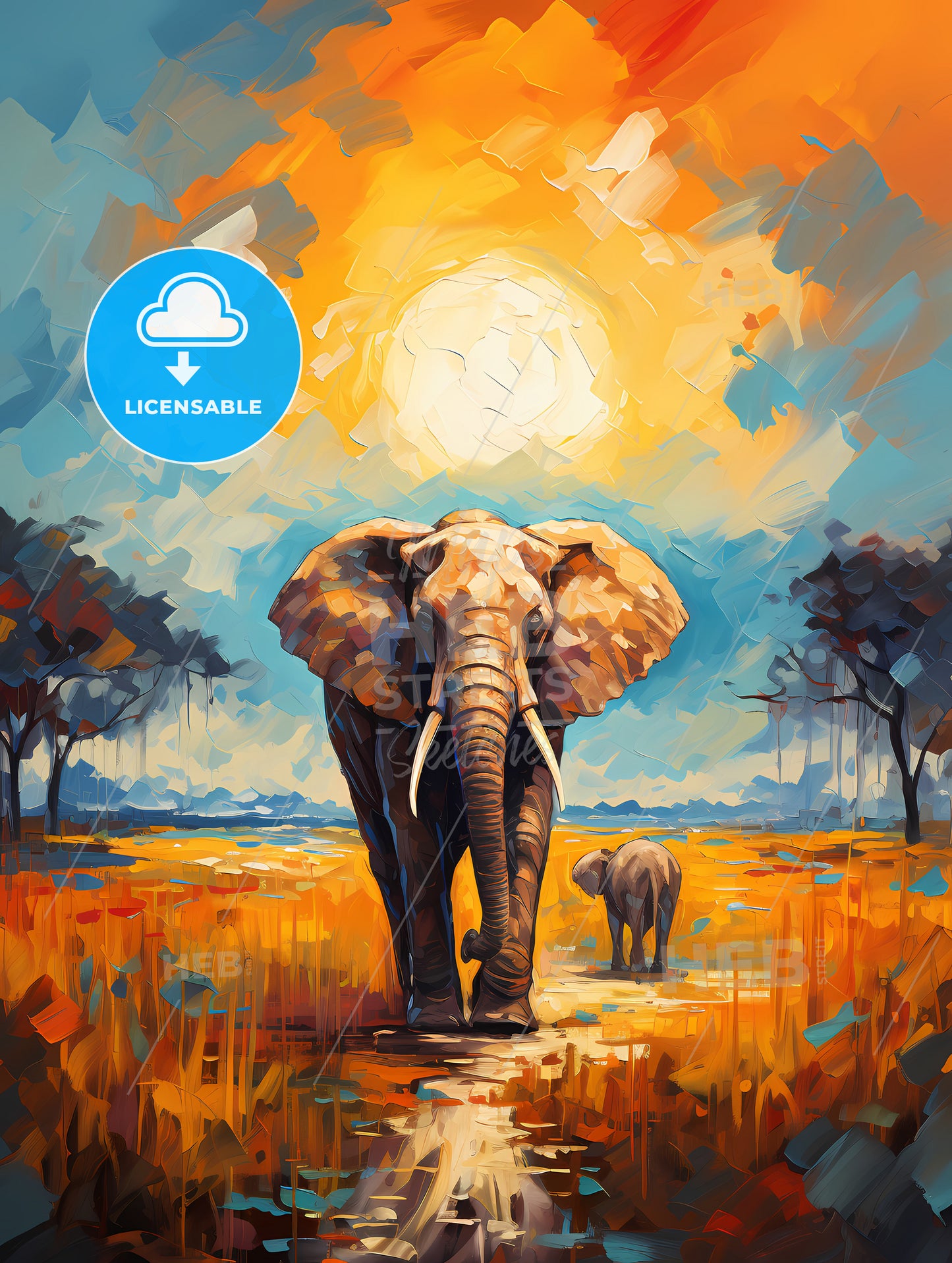 Elephant rear view masai mara kenya