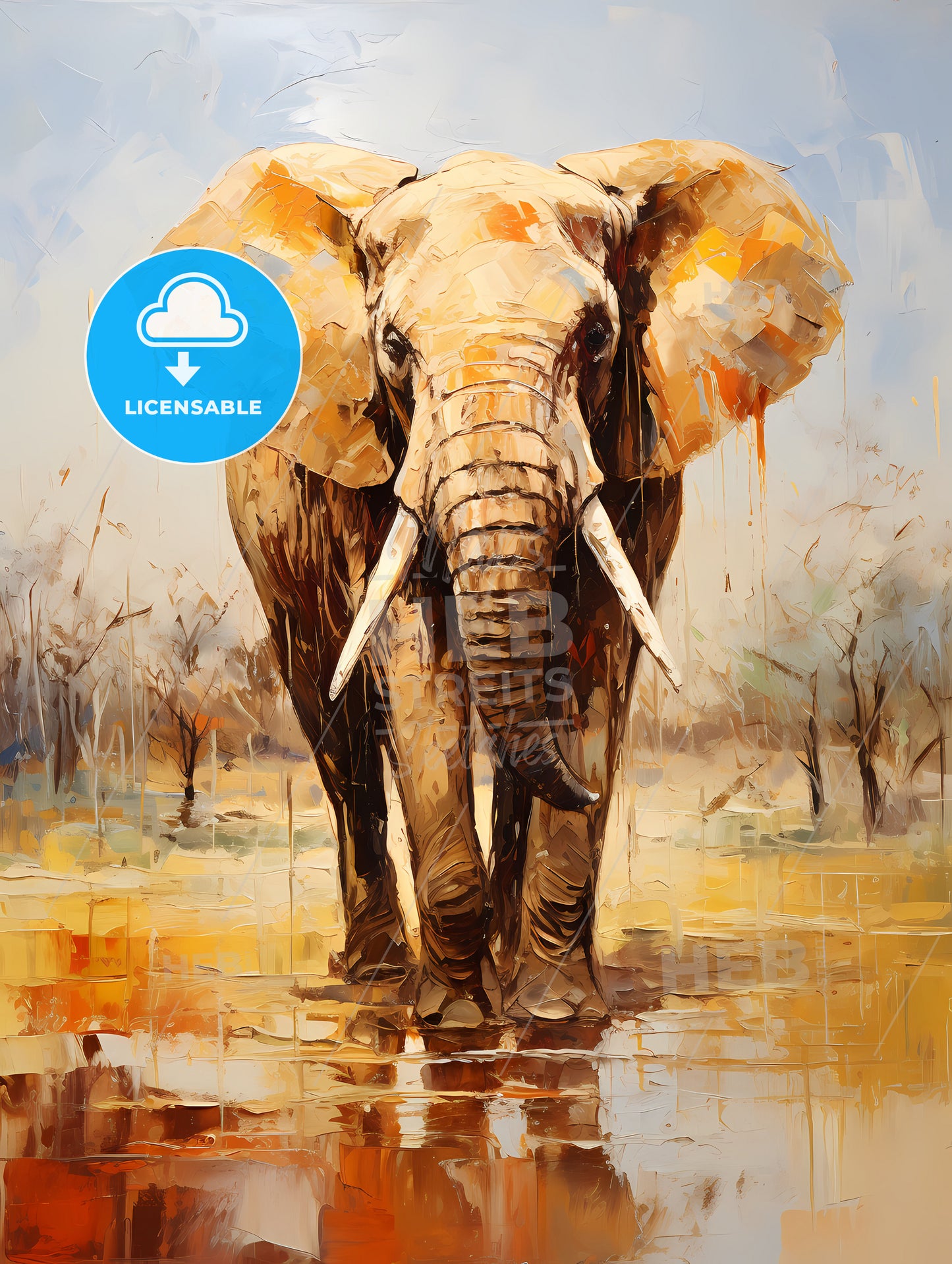 Elephant rear view masai mara kenya