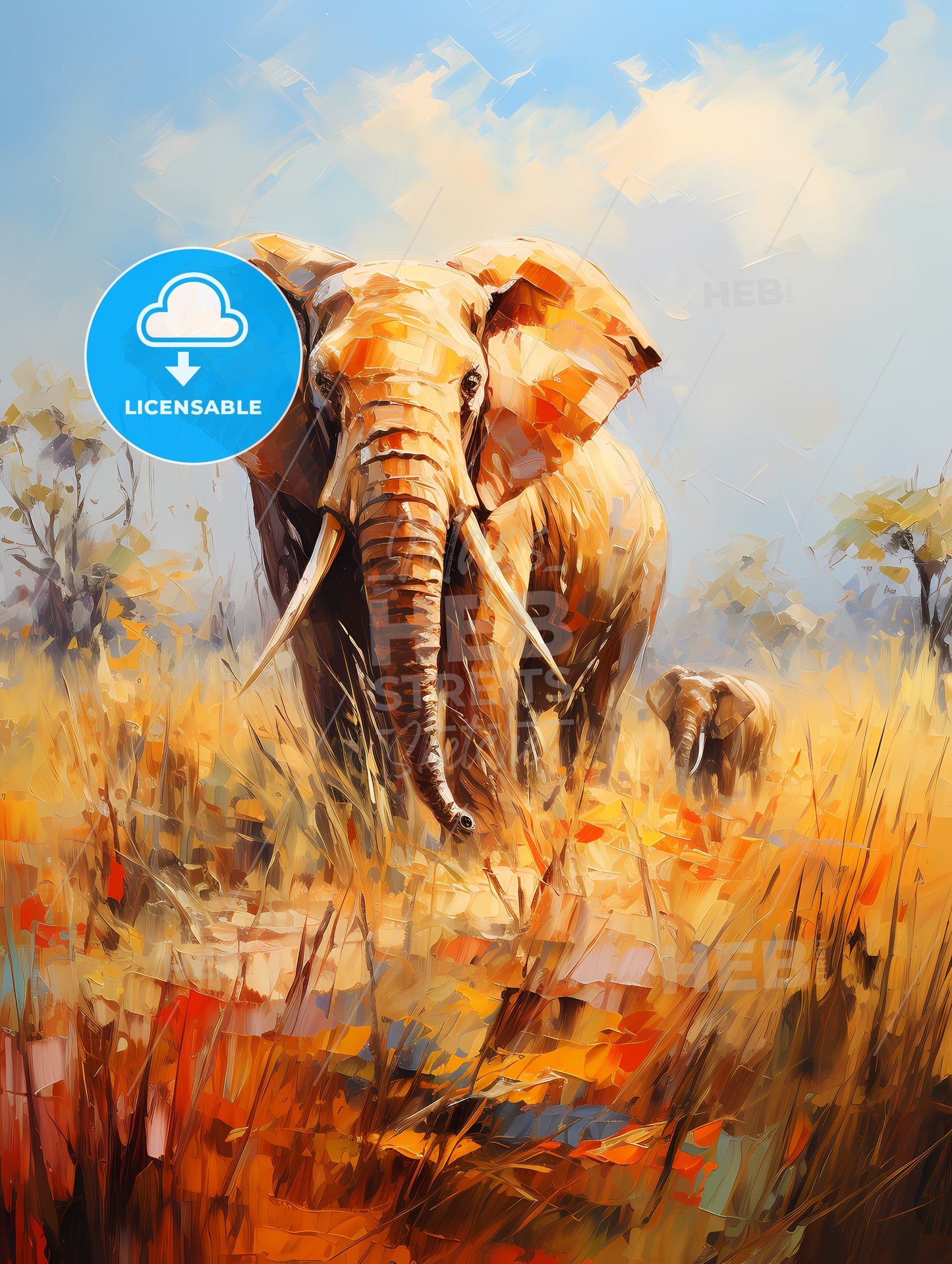 Elephant rear view masai mara kenya