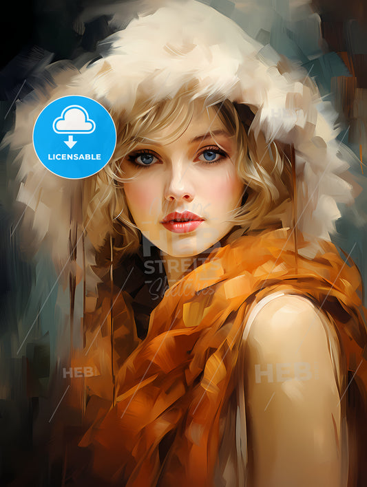 Flapper girl. Young beautiful blonde woman 20 s style