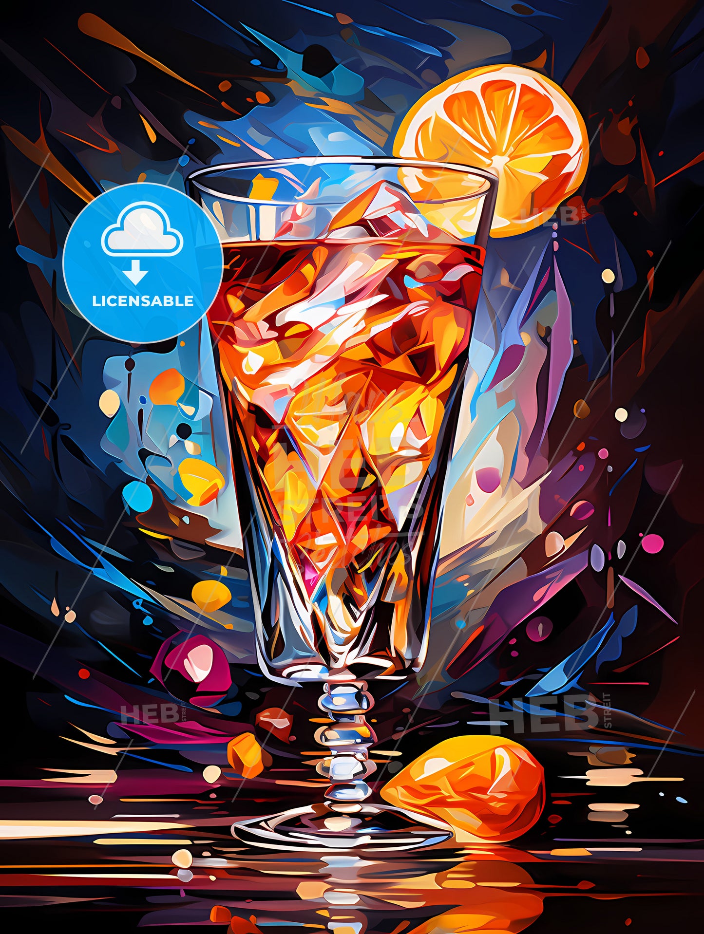 Funny Art Deco Cocktail