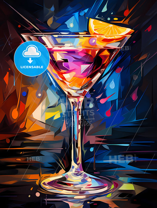 Funny Art Deco Cocktail