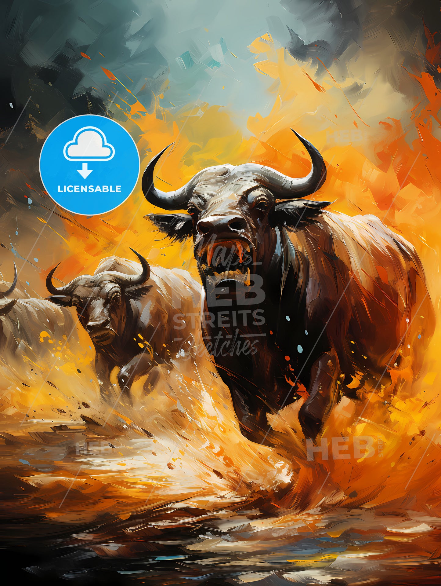 gnu migration on the Serengeti