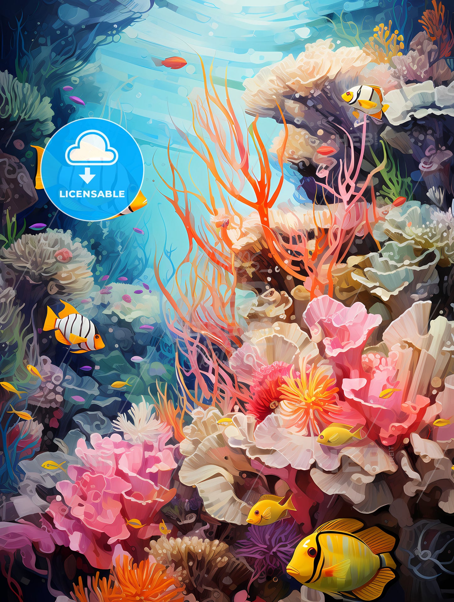 Ocean coral and fish taken in the red sea