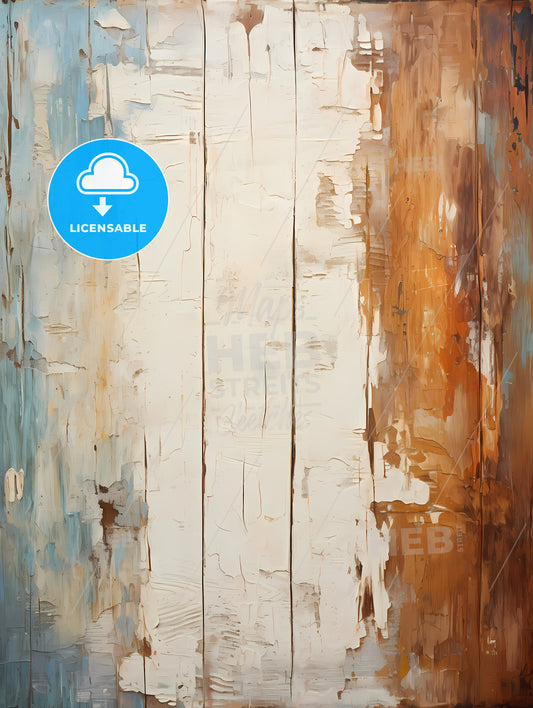 old wood planks vintage painted with white color