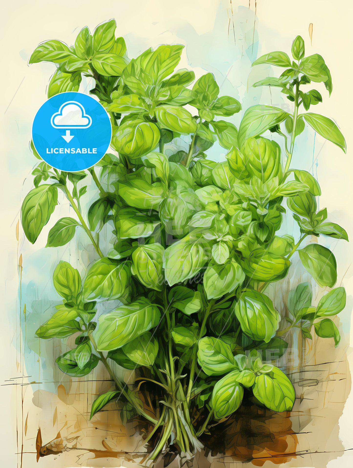 Oregano with inscription