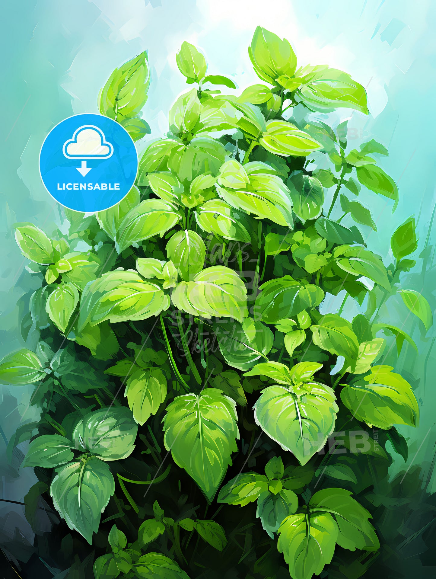 Oregano with inscription