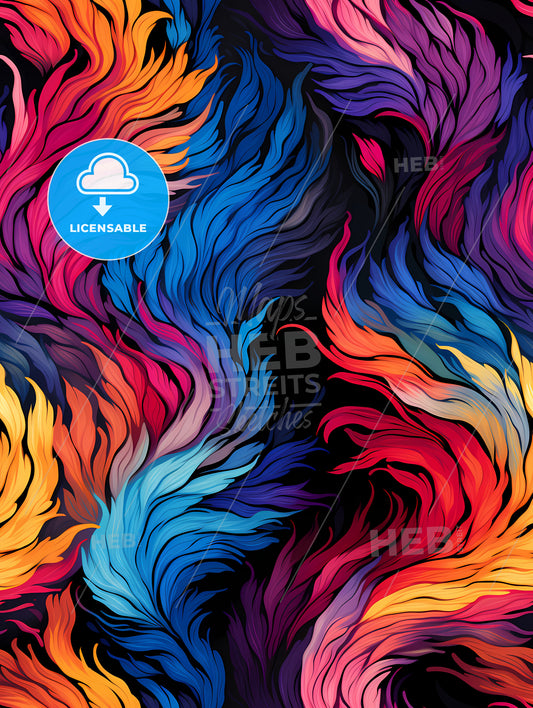 Retro 80s seamless pattern