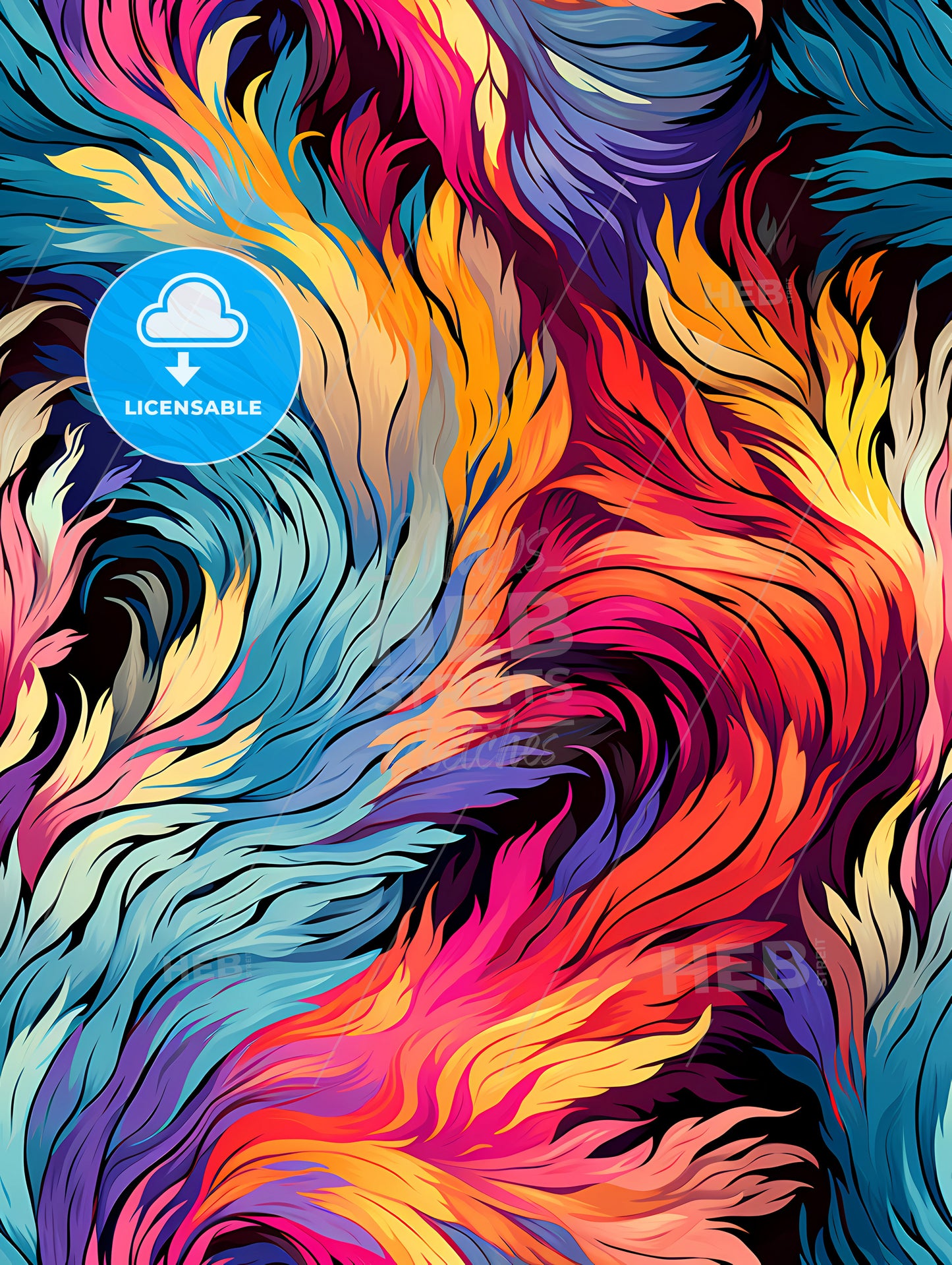 Retro 80s seamless pattern