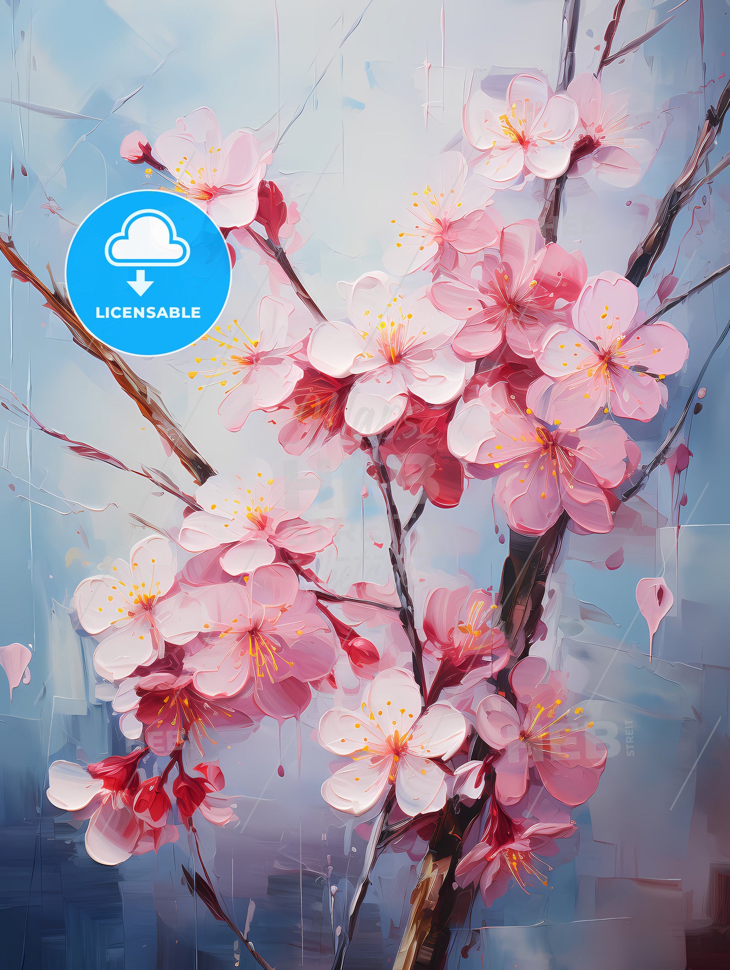 Sakura Bloom Japanese Art