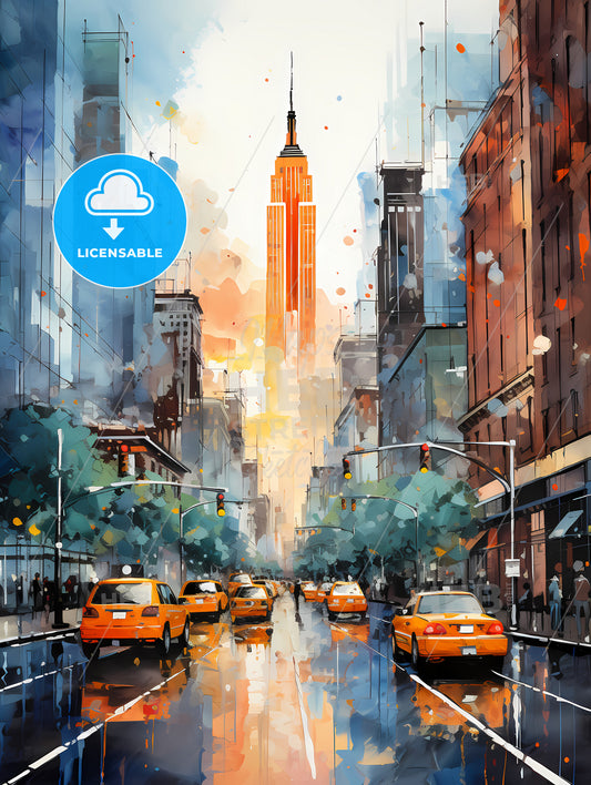 Skyscrapers of manhattan new york usa