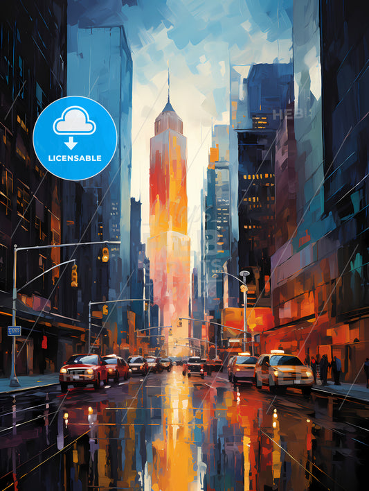 Skyscrapers of manhattan new york usa