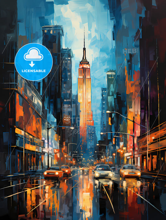 Skyscrapers of manhattan new york usa