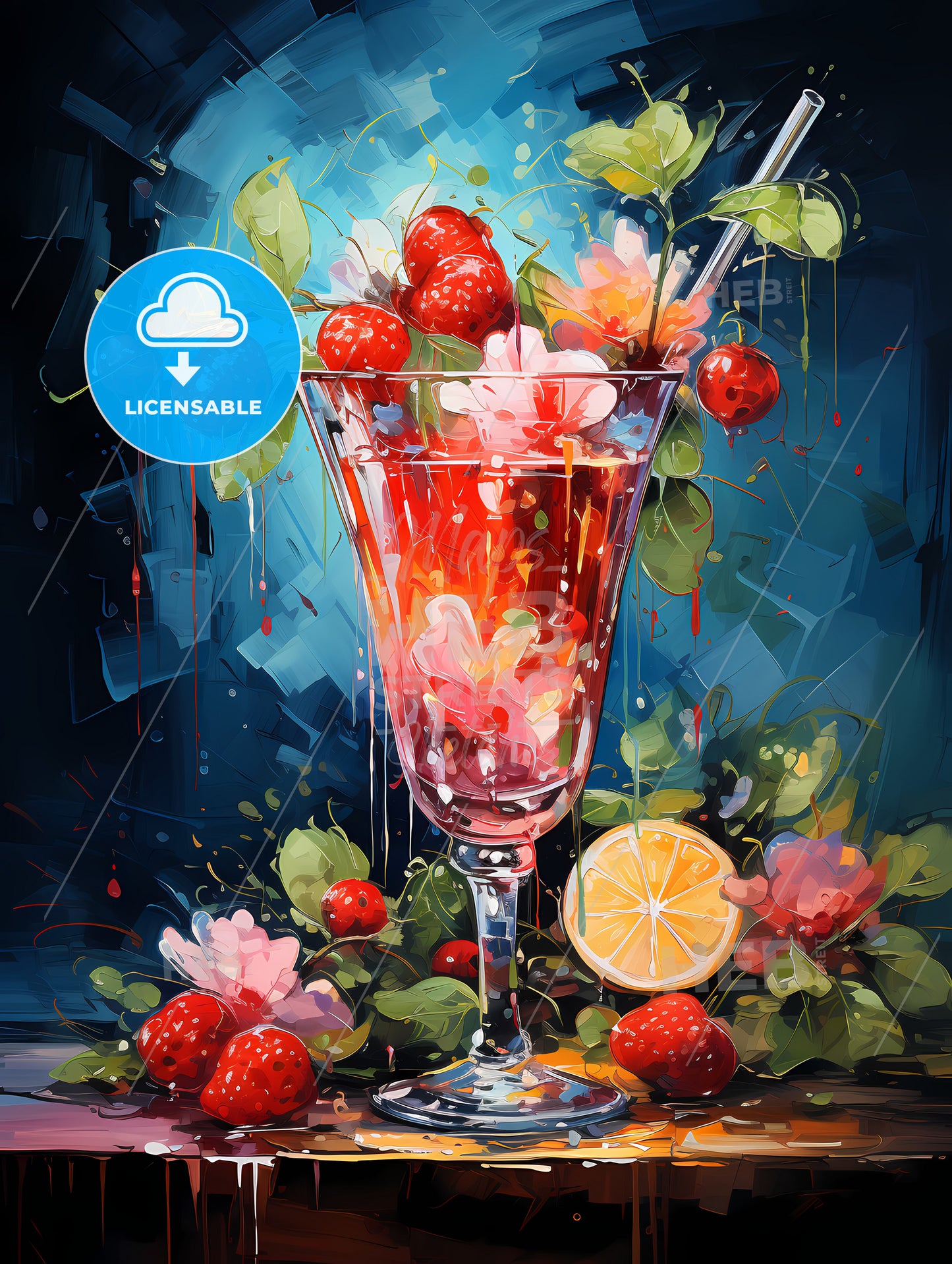 Strawberry Margarita Cocktail