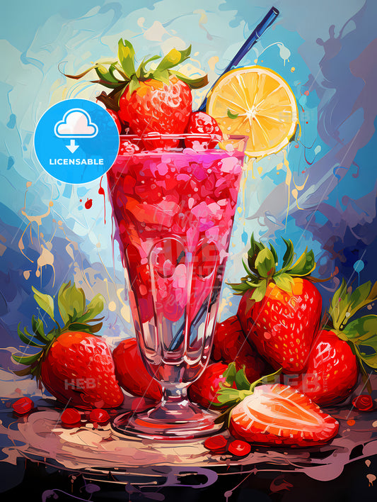 Strawberry Margarita Cocktail