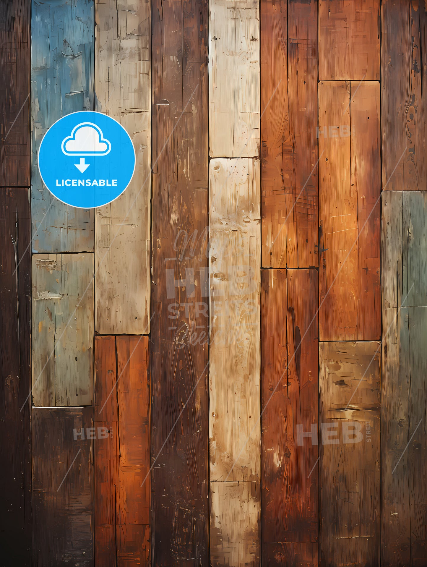 The Old brown wooden wall