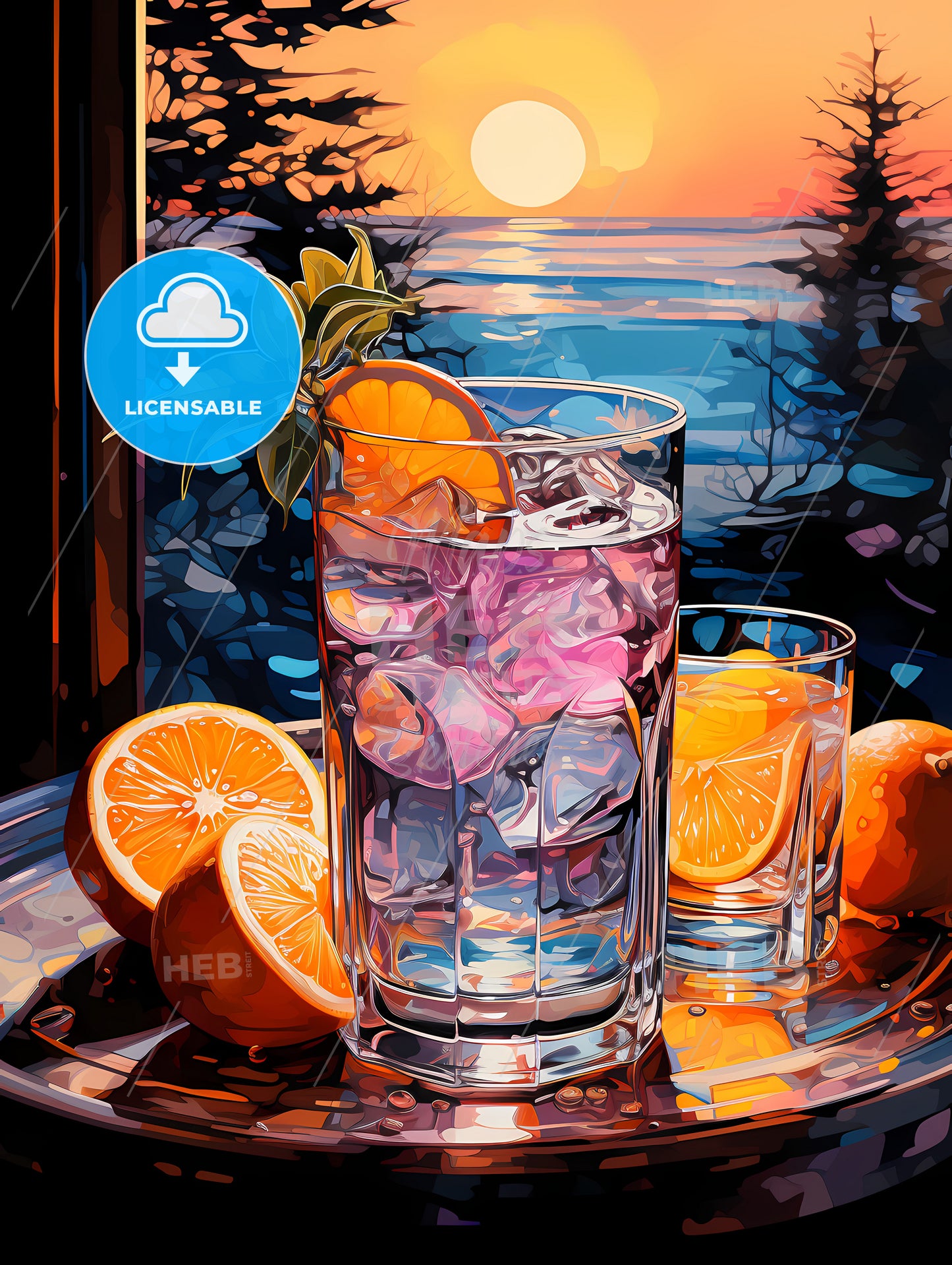 vibrant Vodka Sunrise