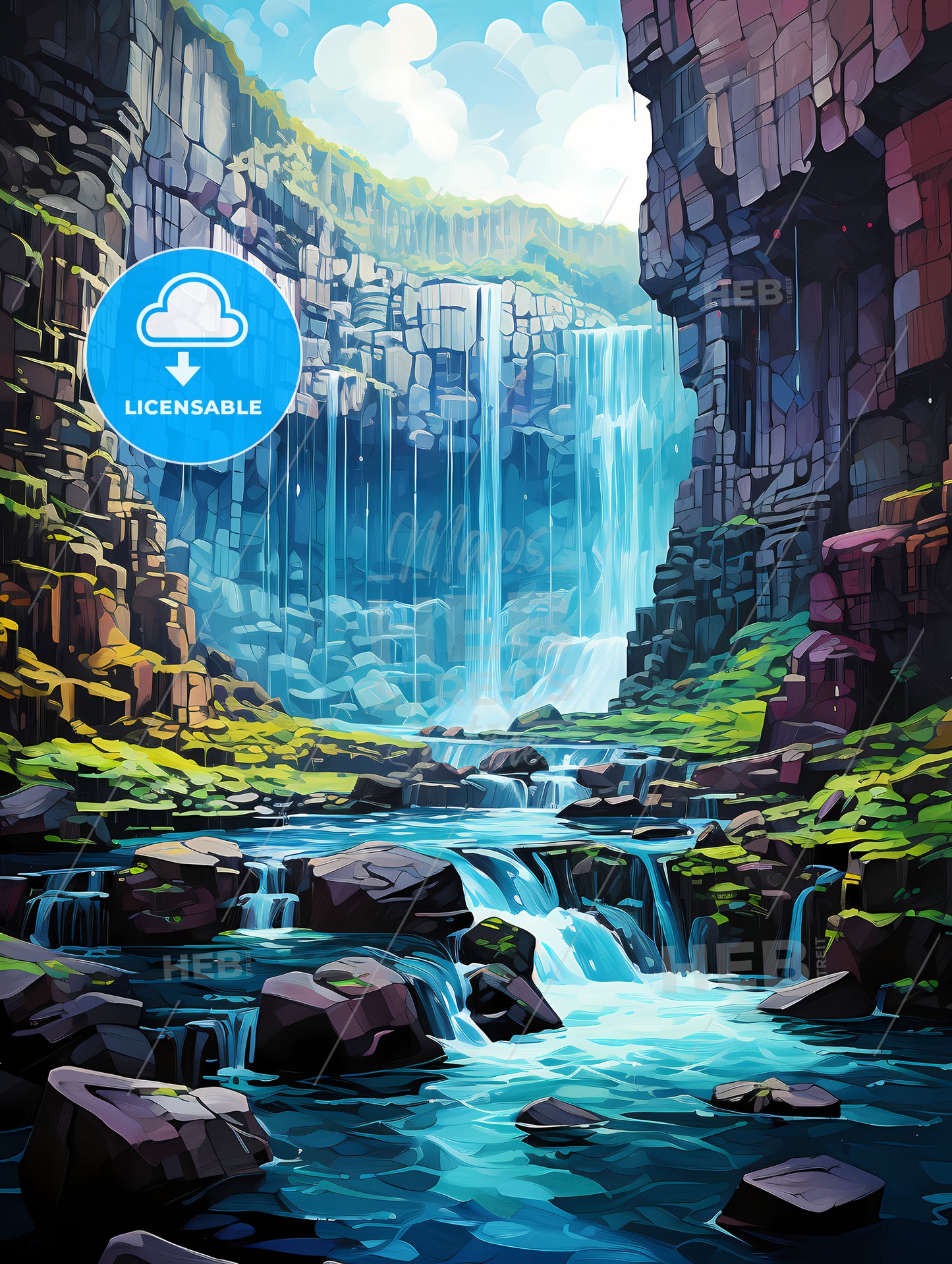 Svartifoss waterfall in Skaftafell national park