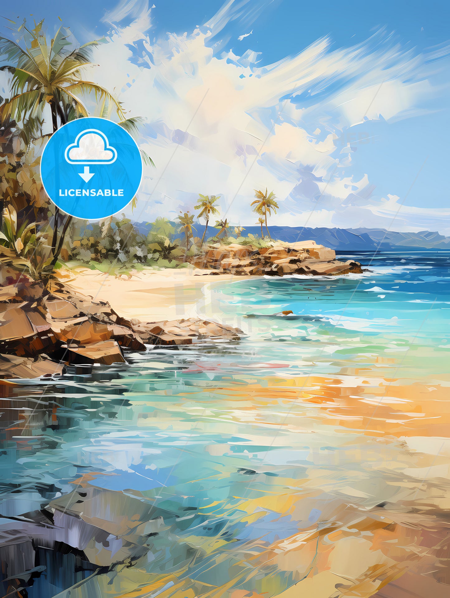 Tropical island and sand beach exotic travel