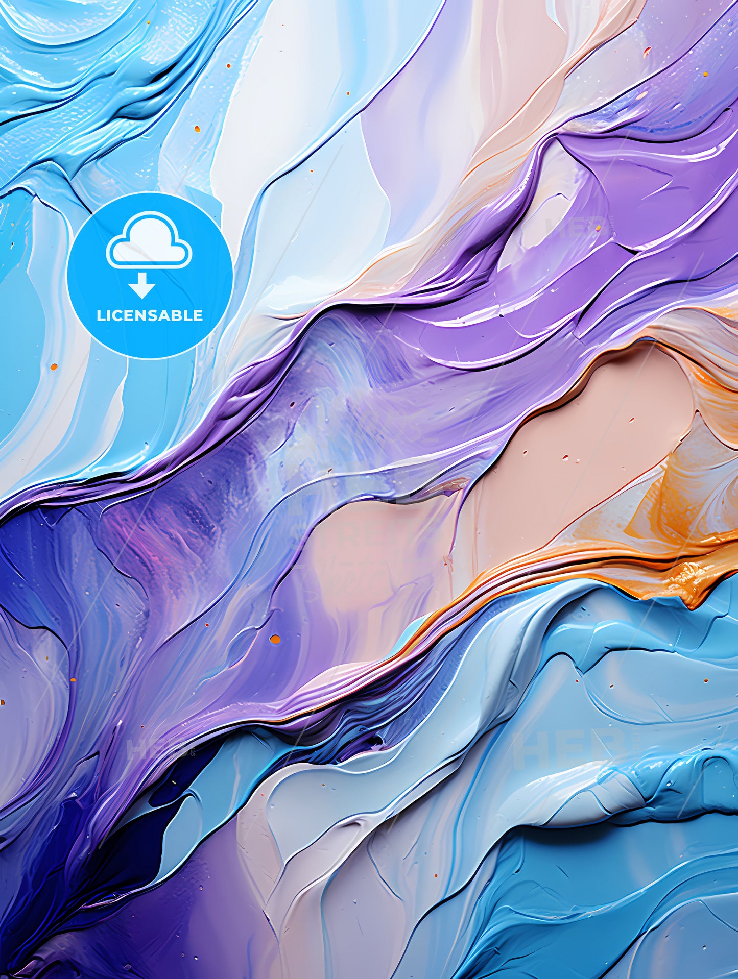 Unique textured reflective metallic abstract