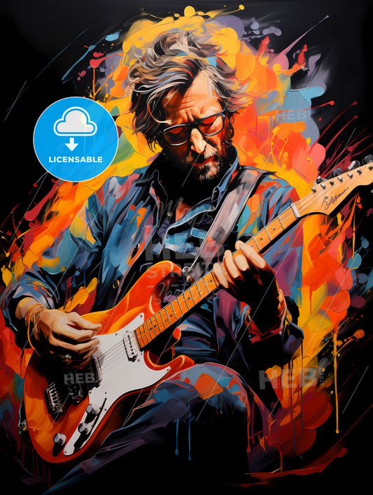 Eric Patrick Clapton English rock and blues guitarist