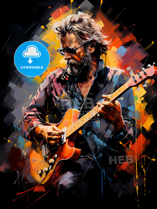 Eric Patrick Clapton English rock and blues guitarist