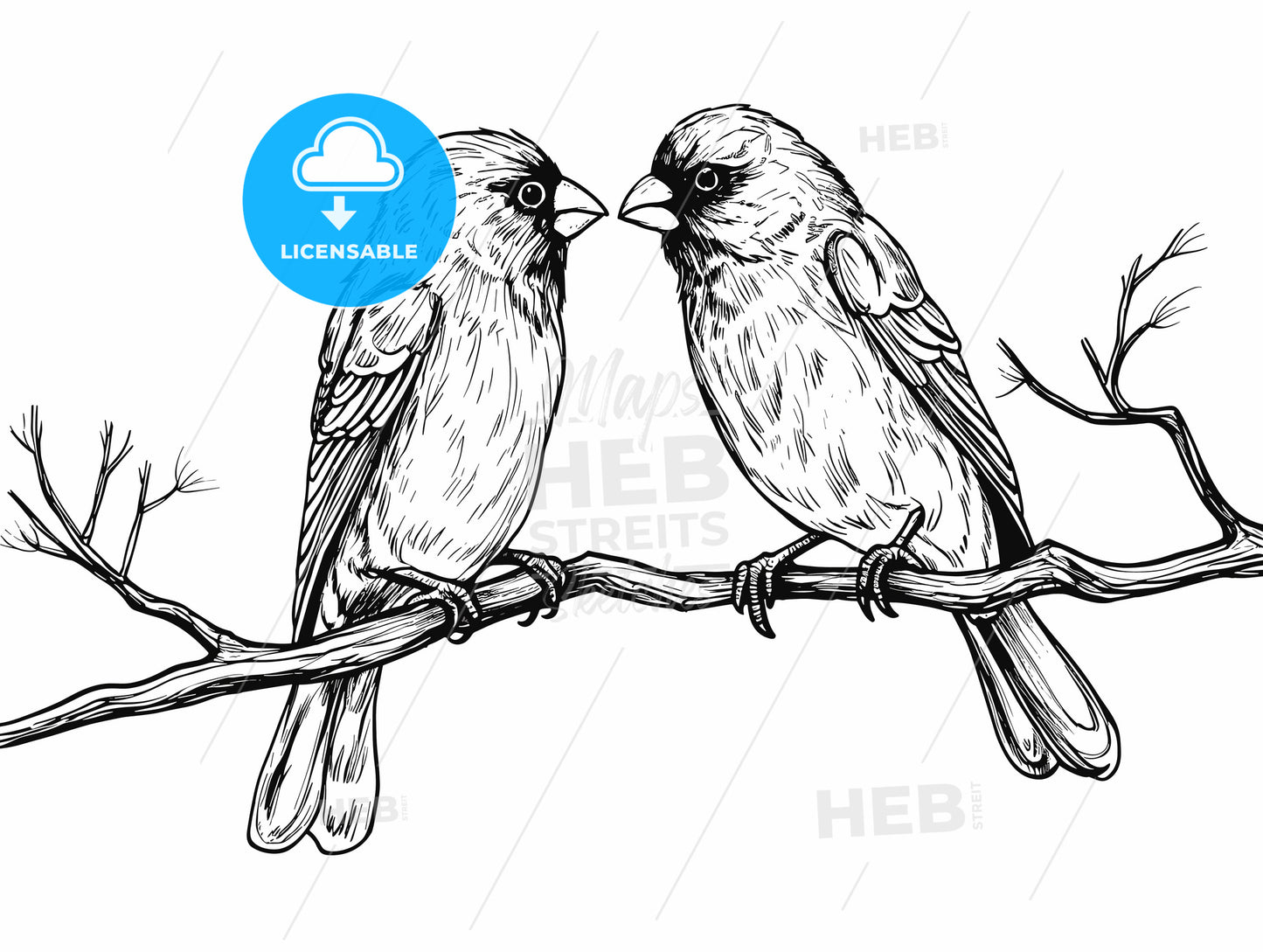 A canary listen to a partner.