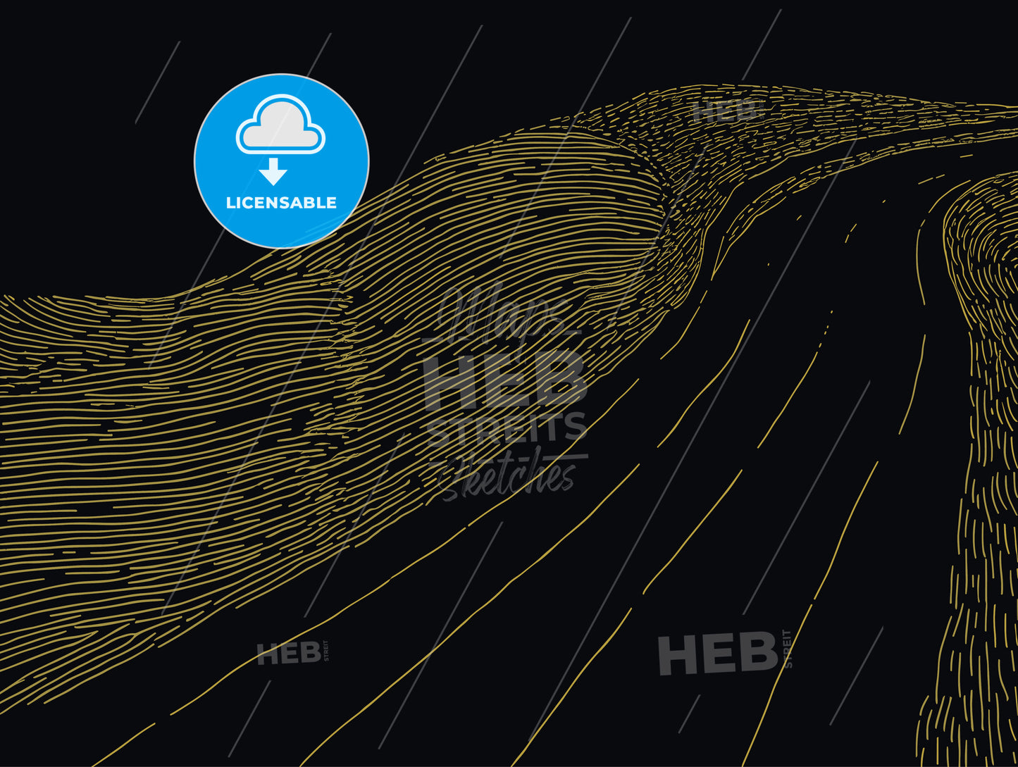 A yellow taxicab speeding along on a New York city