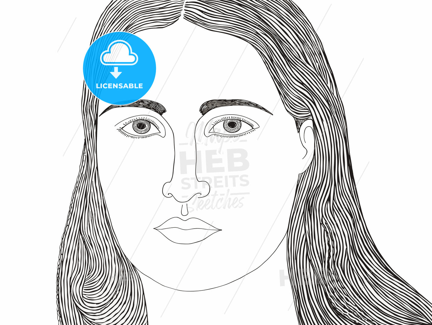 A young beautiful American girl.