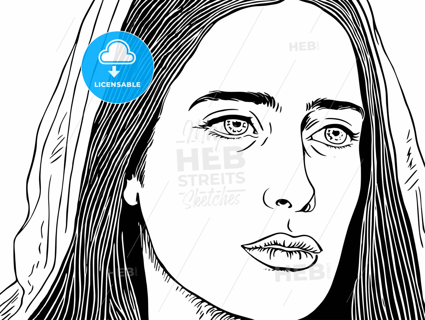 A young beautiful American girl.