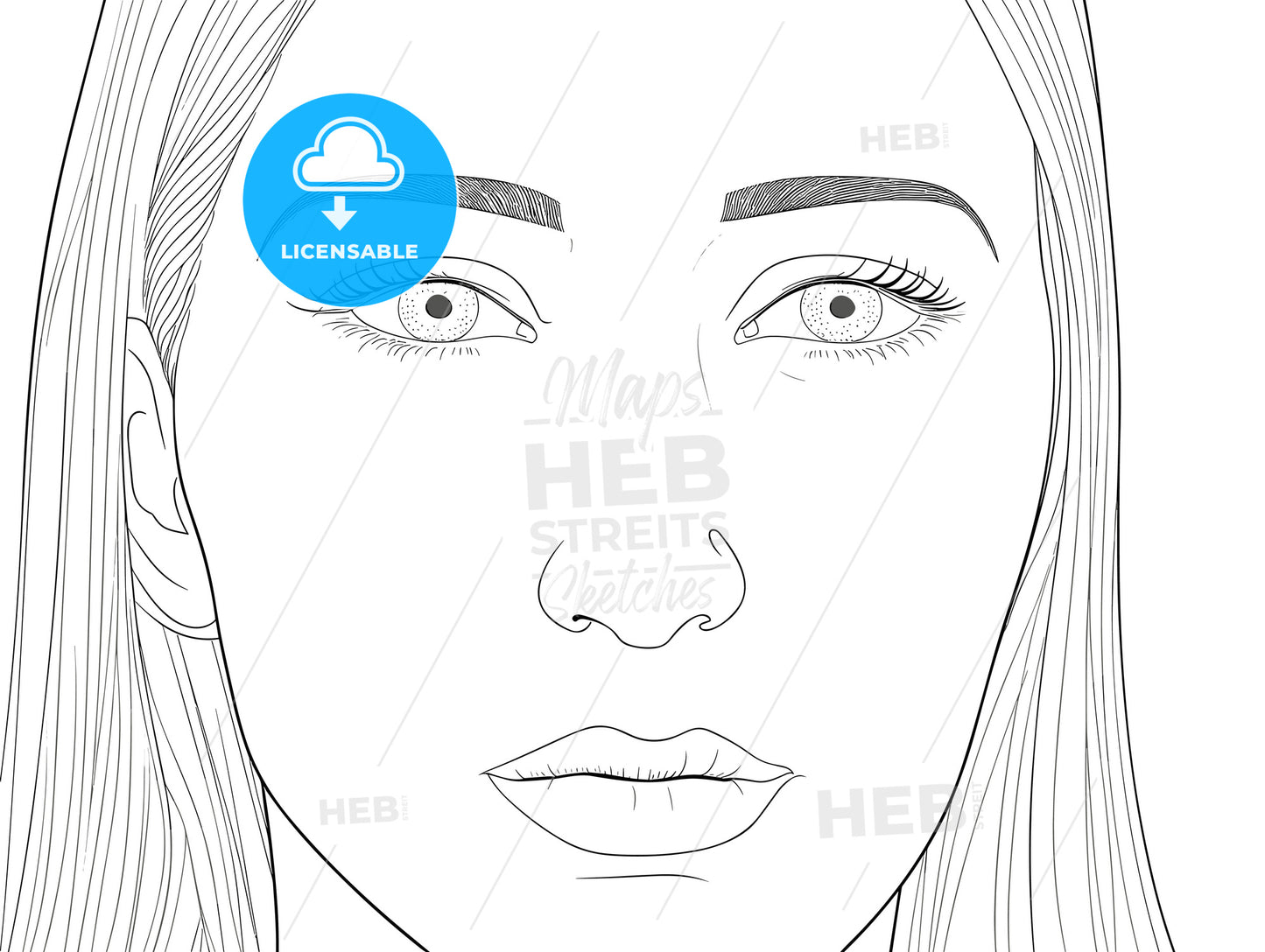 A young beautiful American girl.