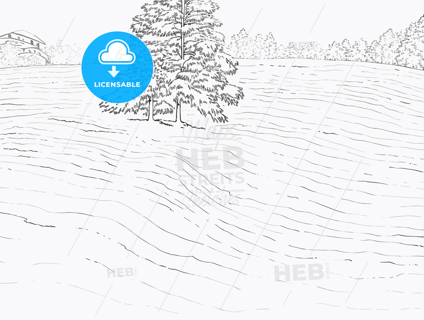 Christmas Greetings - a snow covered landscpe