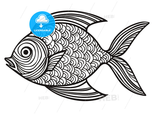 Fish as a fishing symbol for design.