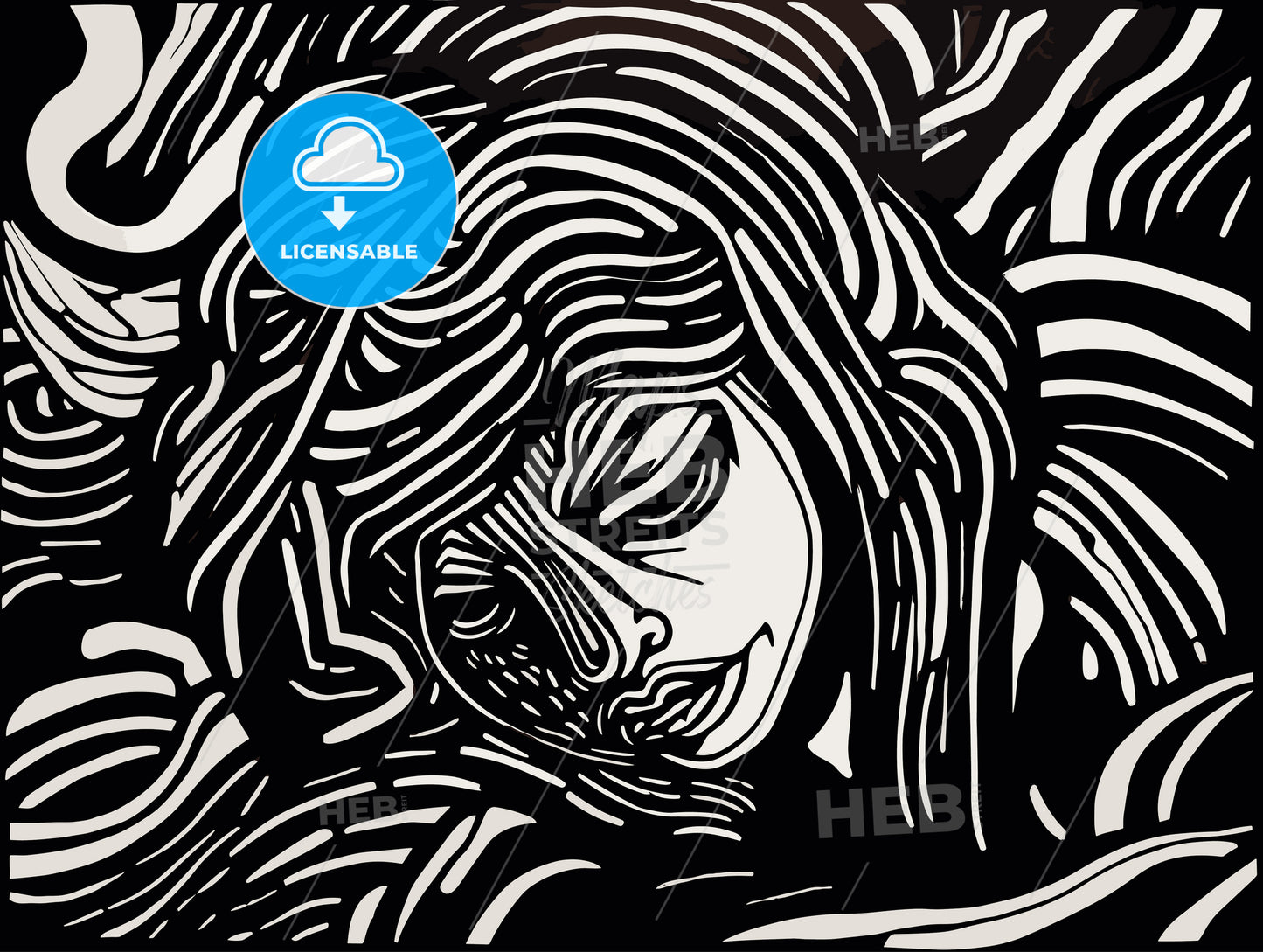 Jude expressionist woodcut.