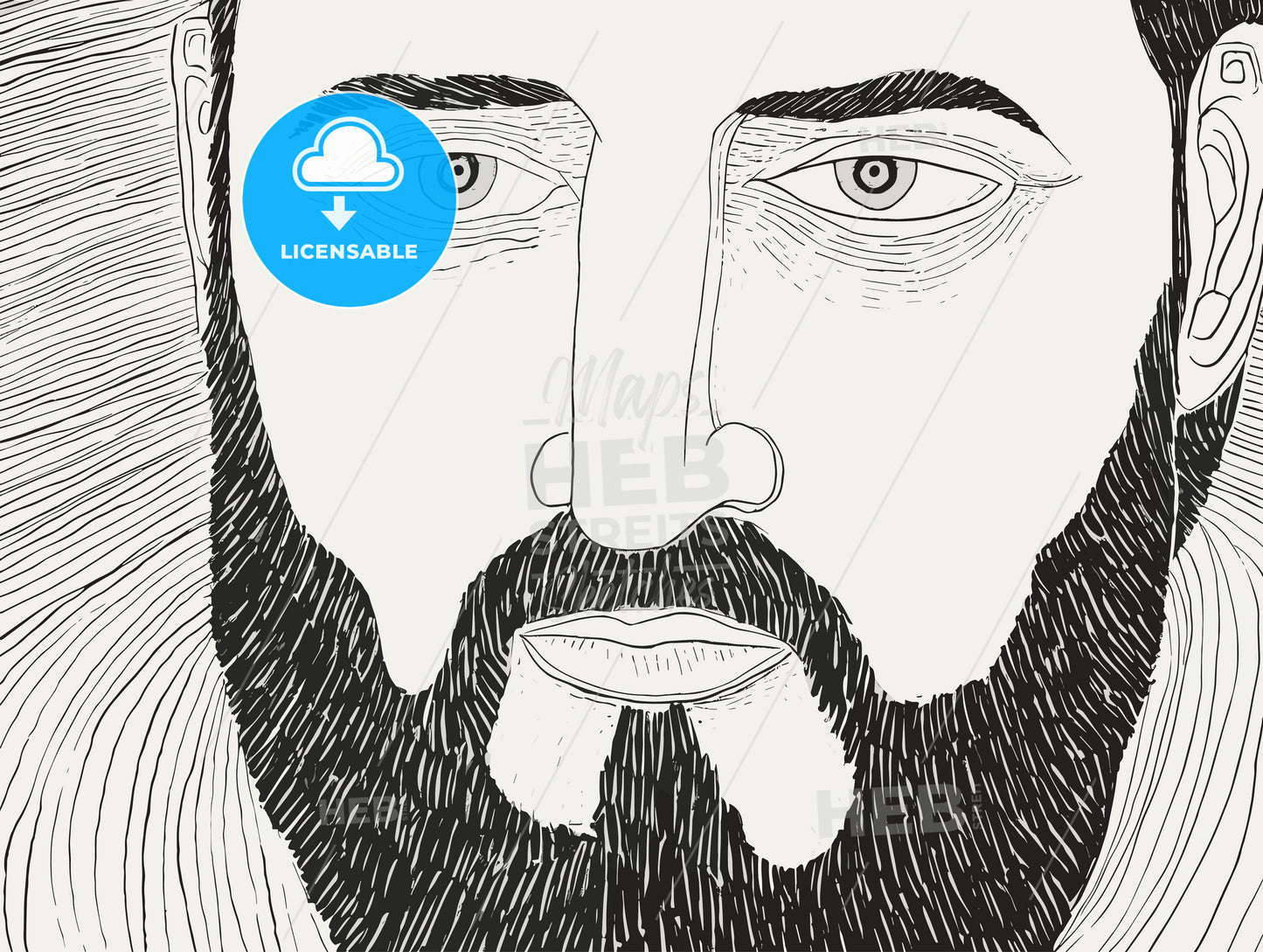 portrait of an average man.