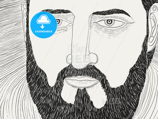 portrait of an average man.