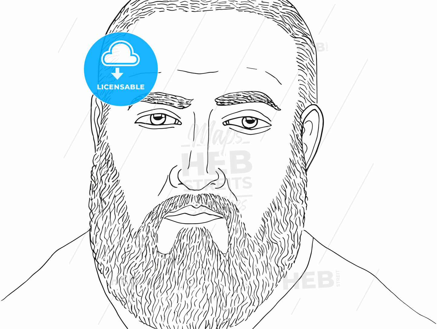 portrait of an average man.