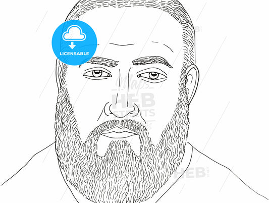 portrait of an average man.