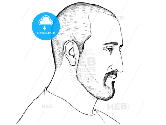 portrait of an average man.