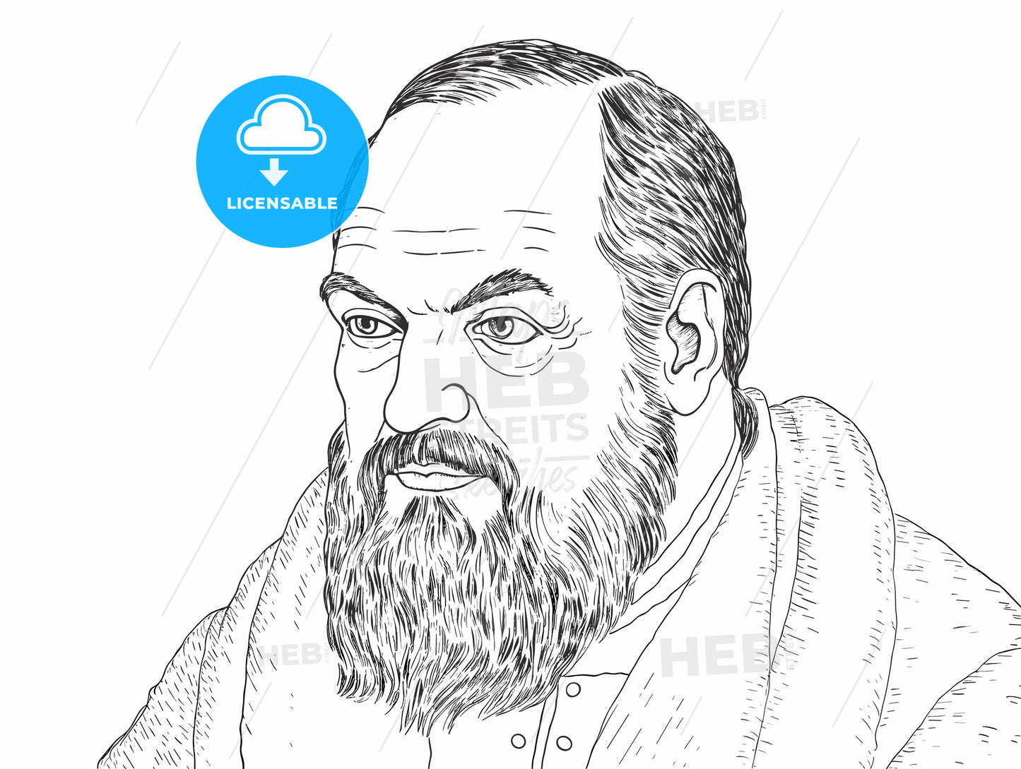 portrait of Galileo Galilei