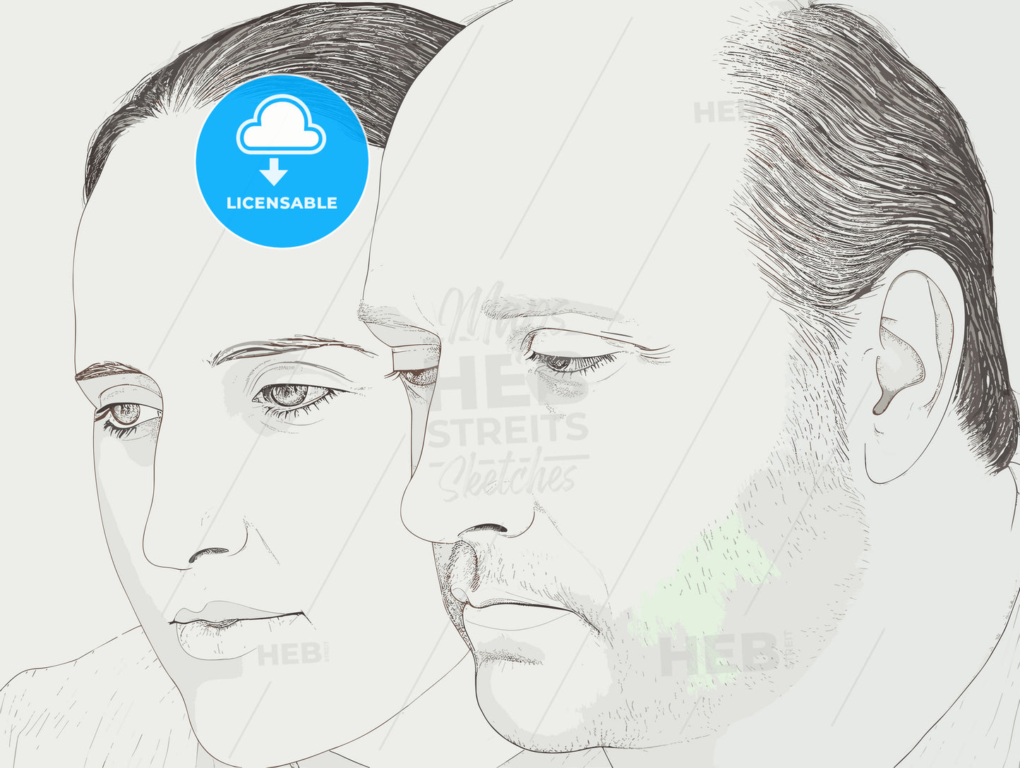 portrait photography of a couple in their 40s