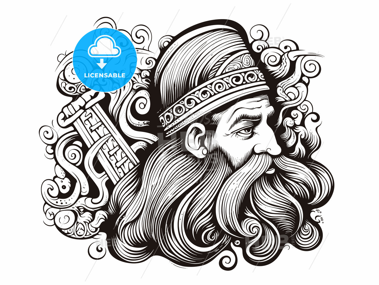 Symbol St.Patric festival illustration.