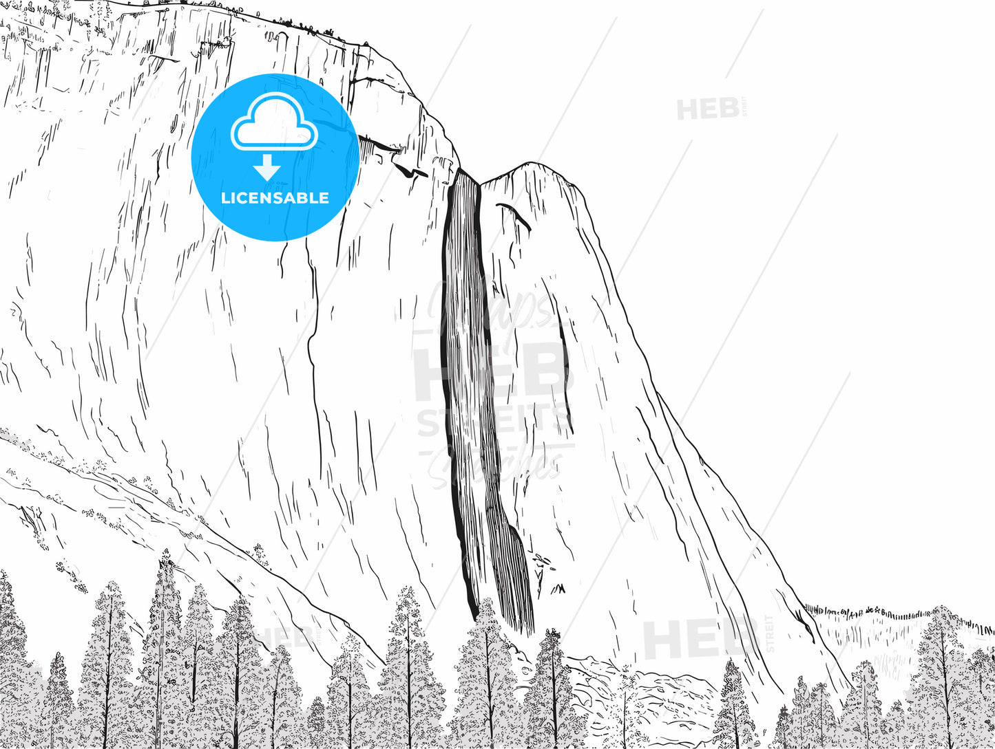 Yosemite Falls in Yosemite National Park