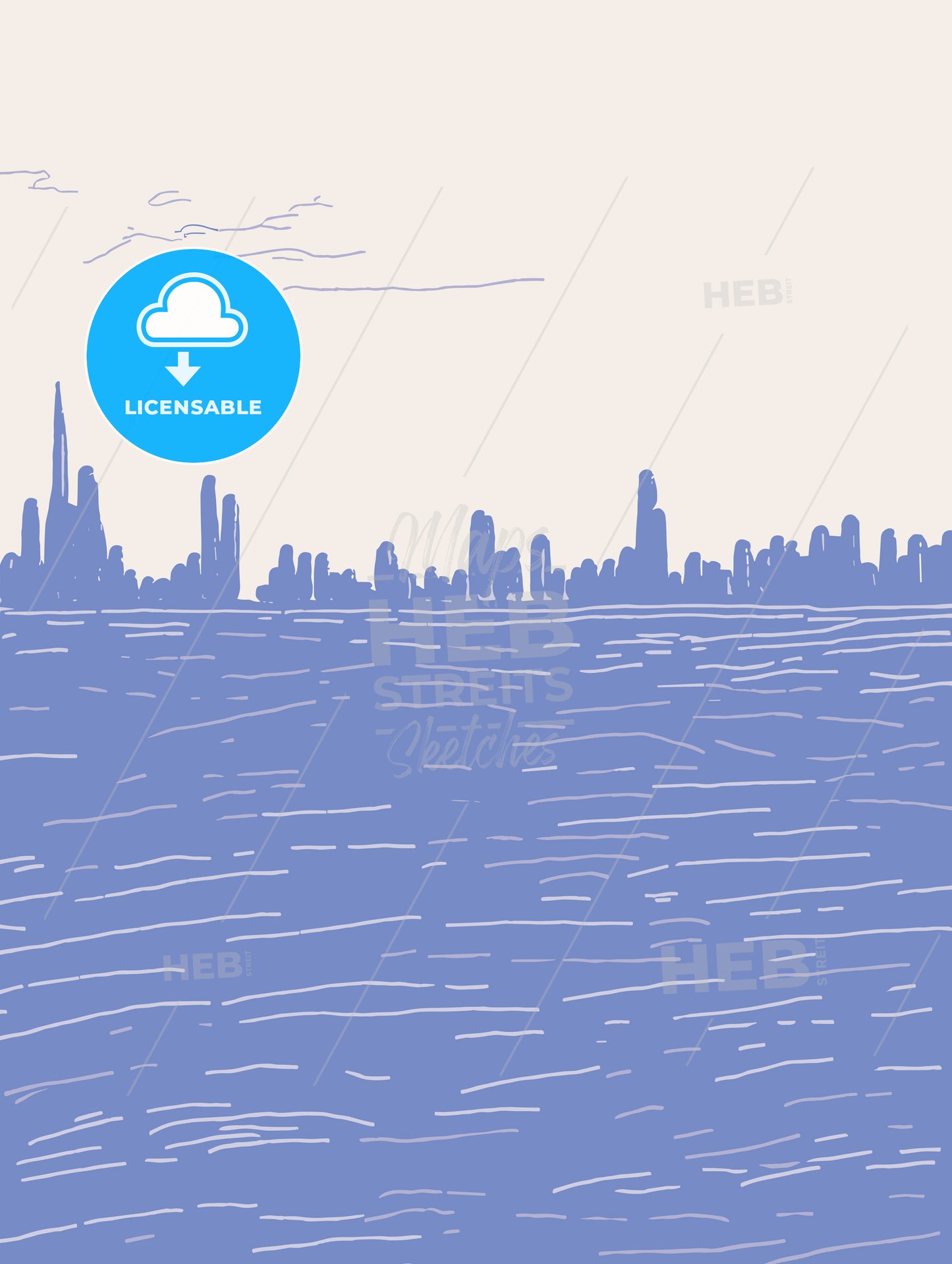 boston pier and skyline