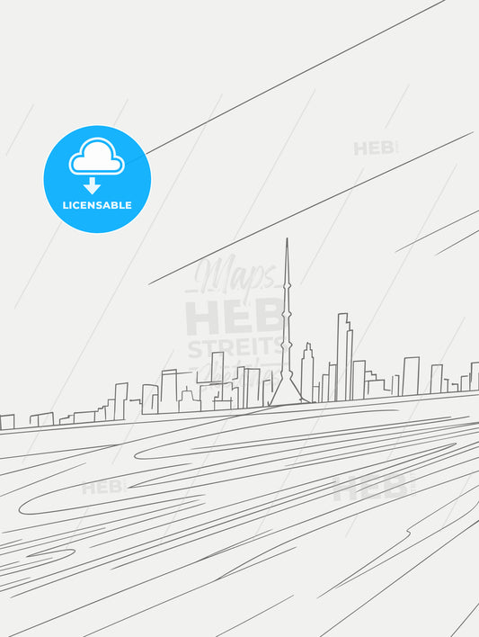 boston pier and skyline