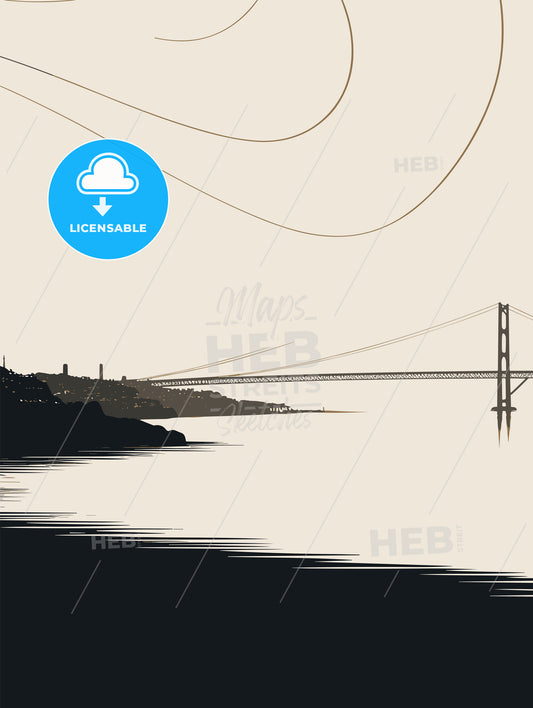 Porto Portugal waterline and skyline