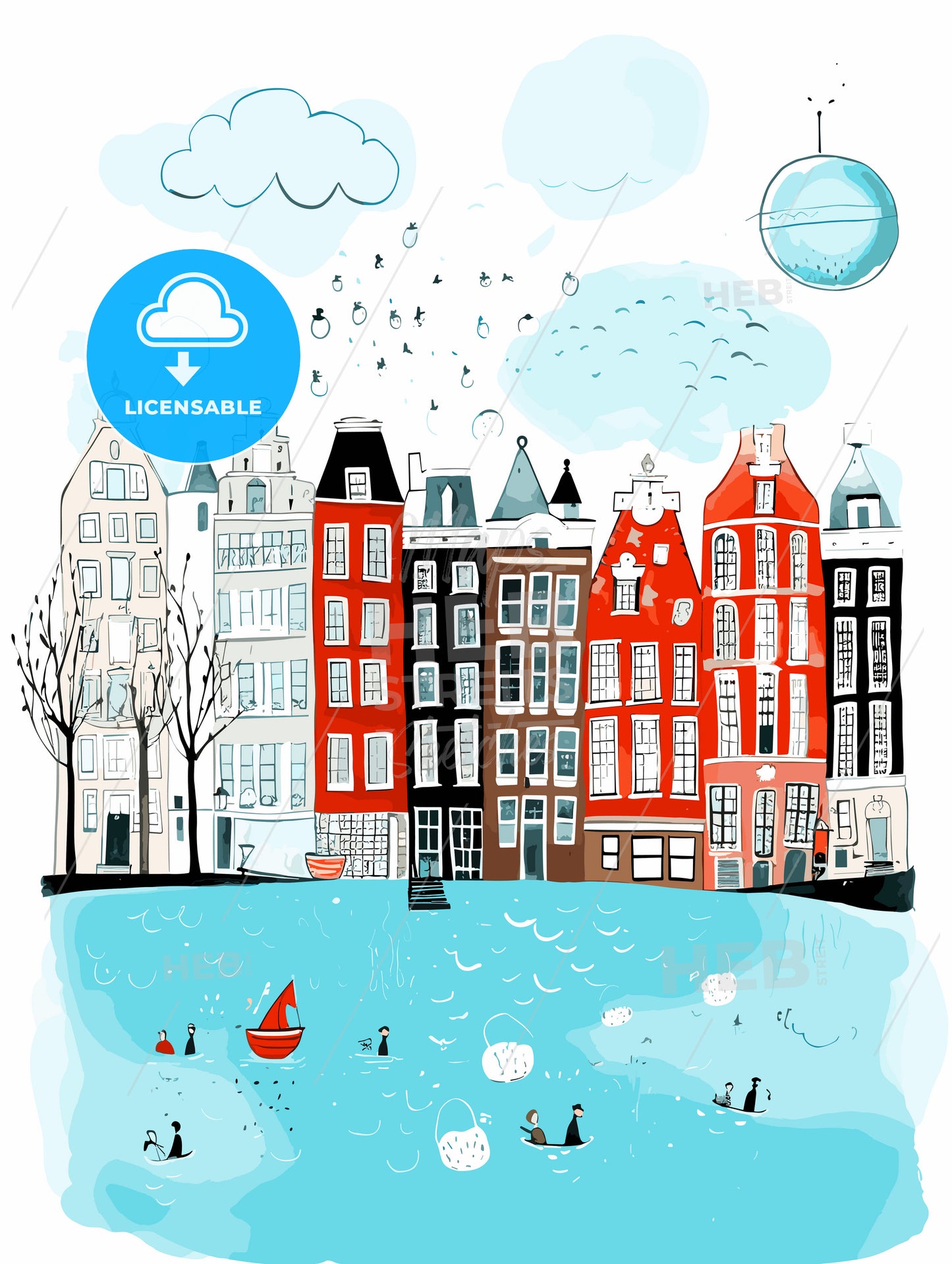 City life in Amsterdam