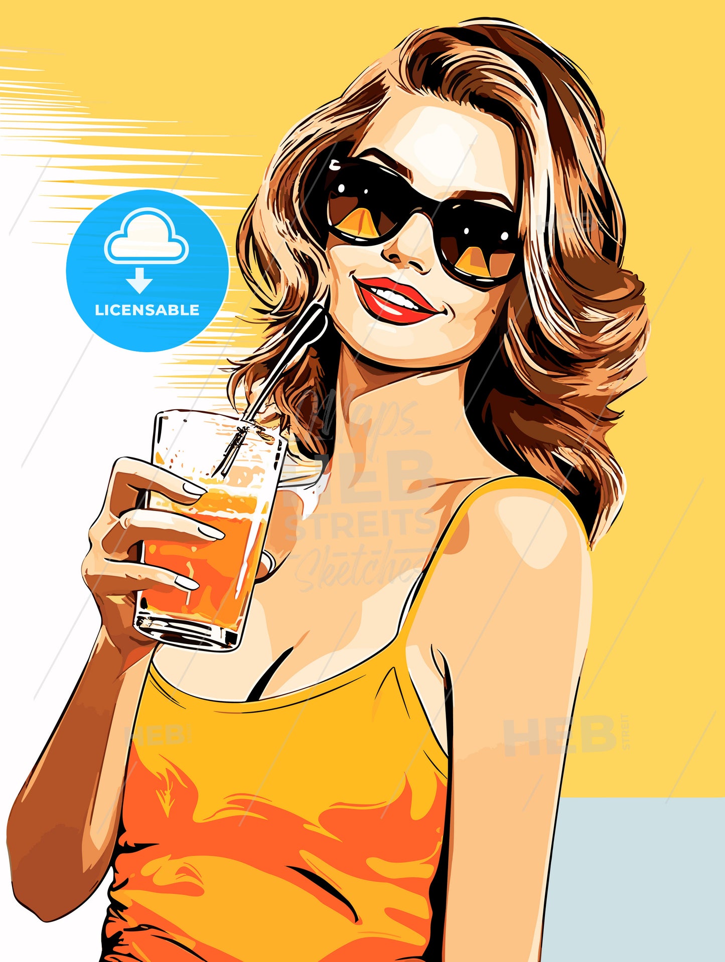 Coconut fresh cocktail beach woman drinking